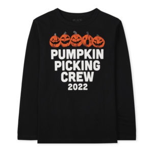 Children's Place Kids' T-Shirts (various styles): Pumpkin Picking Crew 2022 from $1 & More + Free S/H