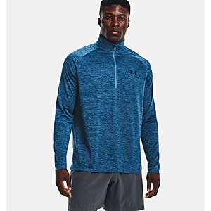 Under Armour: Additional 35% Off with Orders of 3+ Items: Men's UA Tech ½ Zip Long Sleeve $14.28, Warrior Bucket Hat $9.73, Women's Hustle Play Backpack $14.28, More + FS