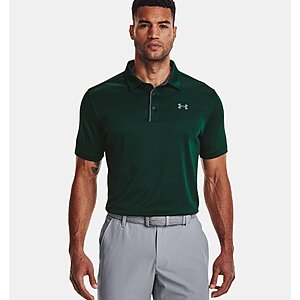 Under Armour Men's UA Tech Polo Shirt (deep green or purple) $20 + Free Shipping
