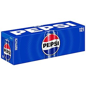 12-Pk 12-Oz Soft Drinks (Select Pepsi & Mountain Dew varieties) 3 for $12 + Free Store Pickup