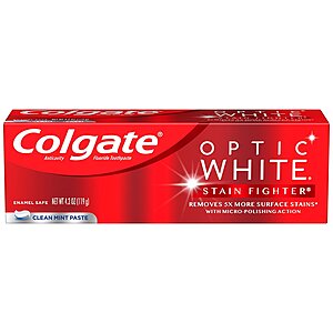 4.2-Oz Colgate Optic White Toothpaste + 16-Oz Colgate Optic White Mouthwash + $3 in Walgreens Cash $3.60 + Free Pickup on $10+