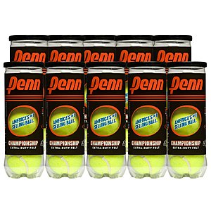 30-Count Penn Championship Tennis Balls (Regular or Extra Duty) $10.90 + Free Store Pickup