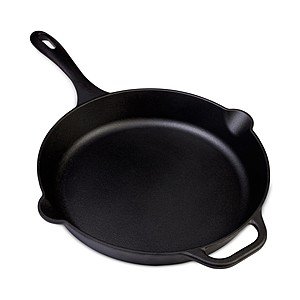 Victoria 12" Cast Iron Skillet, Tools of the Trade 8", 9" and 11" Fry Pan Set $10 each after $10 Rebate & More + Free Store Pickup