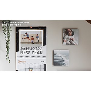 Shutterfly 8" x 11" Personalized Photo Wall Calendar $7 shipped
