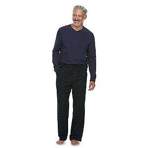 Kohls Cardholders: Men's or Junior Women's Pajama Pants & Top Sets (various) $5.60 + free shipping