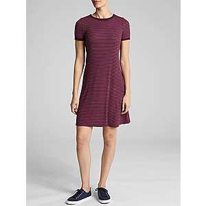 Gap Factory: T-Shirt Dress in Rayon $11.18, Long Sleeve Swing Dress $11.18, Tencel Fit and Flare Cami Dress $13.55, More + free shipping on $50