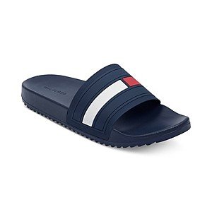 Tommy Hilfiger Men's Slide Sandals (various) $13.60, Tommy Hilfiger Men's Petes Boat Shoes $19.20, More + free store pickup at macys