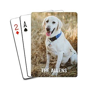 Shutterfly Personalized Playing Cards $6, 5"x5" or 5"x7" Desktop Plaque $7, 5"x5" or 5"x7" Easel Back Canvas $7 + free shipping