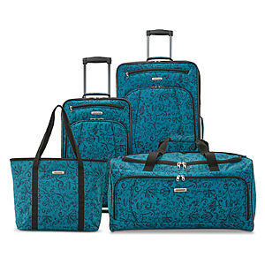 4-Piece American Tourister Riverbend Luggage Set (3 colors) $38.07 + free shipping