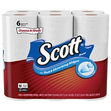 6-Count Scott Paper Towels Choose-A-Sheet Regular Rolls $2.86 + Free Pickup at Walgreens