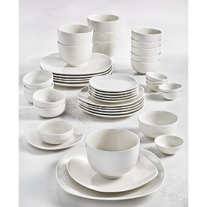 42-Piece Tabletops Unlimited Whiteware Dinnerware Set (Service for 6) $28.50 + 6% SD Cashback + Free S&H