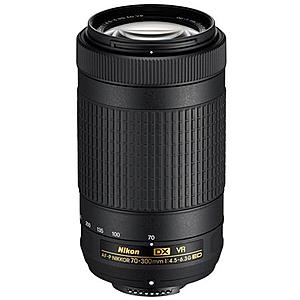 Nikon AF-P DX 70-300mm f/4.5-6.3G ED VR Lens (Refurbished) $139.95 + Free Shipping