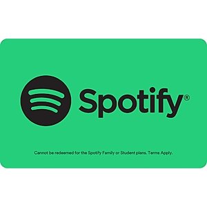 $60 Spotify Gift Card (Digital Delivery) $50