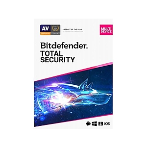 Bitdefender Total Security 2021 - 2 Year / 5PCs - Newegg.com $28+tax - $27.99