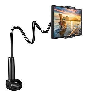 Tryone Gooseneck Tablet Holder Stand for Bed Adjustable Flexible Arm Tablets Mount clamp - $15.39