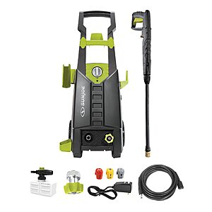 Sun Joe SPX2688-MAX 2050 Max PSI 1.8-GPM Max Electric High Pressure Washer for Cleaning Your RV, Car, Patio, Fencing, Decking and More w/ Foam Cannon - $60.78