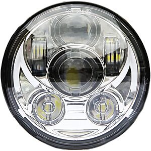 Wisamic 5.75" Replacement Motorcycle LED Headlight (Black or Silver) from $30.80 + Free Shipping