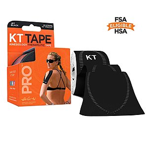 KT Tape Pro Synthetic Kinesiology Therapeutic Sports Tape, 20 Precut, 10” Strips $14.96