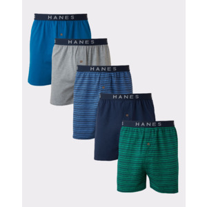 Hanes Ultimate® Men's ComfortSoft® Knit Boxers 5-Pack $12.75 FREE SHIPPING