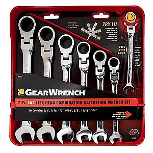 Gear Wrench SAE Flex Combination Ratcheting Wrench Set (7-Piece) 9700 - $34.99 at Advance Auto Parts