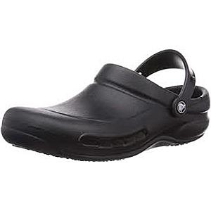AMAZON YMMV Crocs Men's and Women's Bistro | Slip Resistant Work Shoes BLACK ONLY SELECT SIZES $25.45