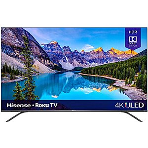 $569.99 after $60 coupon Hisense 65-Inch Class R8 Series Dolby Vision & Atmos 4K ULED Roku Smart TV with Alexa Compatibility and Voice Remote