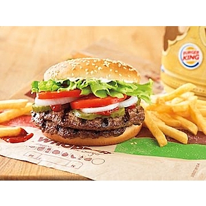 Burger King Flame Grilled Whopper Deals: Triple Whopper $3, Double Whopper $2, Single Whopper - $1