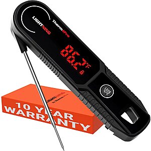 ThermoPro Lightning instant read thermometer - $33.98 after Amazon Lightning deal + promo code