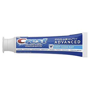 Crest Pro-Health Advanced Toothpaste Deep Clean Mint after $5 off manufacture coupon and $5 w cash rewards 3/$2