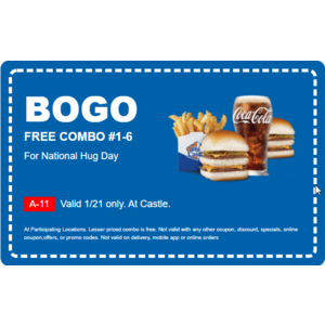 White Castle: BOGO Free Combo (1/21/22 only) - National Hug Day