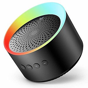 Portable Bluetooth Speaker with Colorful LED Lights & Built-in Mic $17.09 + Free Shipping