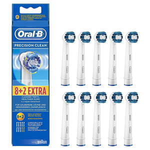 Amazon.com : Genuine Original Oral-B Braun Precision Clean Replacement Rechargeable Toothbrush Heads (10 Count) for $27.99 $27.99