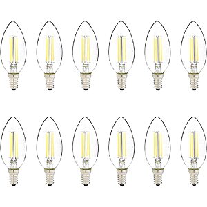 12-Pack Amazon Basics E12 Candelabra Base LED Light Bulb $7 shipped w/ Prime