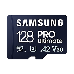 128GB Samsung PRO Ultimate microSDXC Memory Card + Adapter $17 or Less + Free Shipping