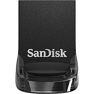 256GB SanDisk Ultra Fit USB 3.1 Flash Drive (Up to 130 MB/s) $13