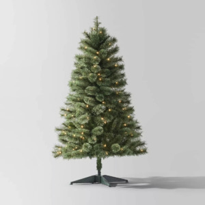 50% Off Artificial Christmas Trees: 4.5' Pre-lit Virginia Pine (Clear Lights) $50 & More + Free Store Pickup