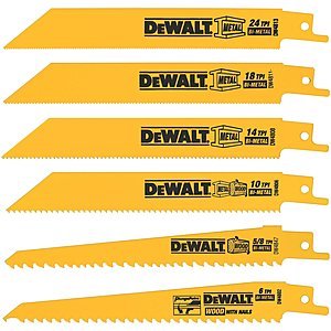 DEWALT Reciprocating Saw Blades, Metal/Wood Cutting Set, 6-Piece (DW4856) prime Free shipping. was $9.99 $5.18