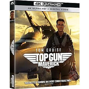 Top Gun: Maverick (4K UHD + Digital) $10