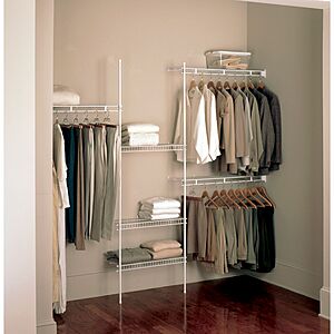 BJ's Wholesale - Rubbermaid Direct Mount 5-8' Wardrobe Closet Kit - $9.98 clearance from $44.99