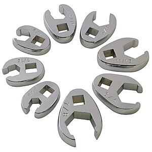 8-Piece Sunex 3/8" Drive Fractional Crowfoot Flare Nut Wrench Set (SAE) $15.65