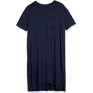 Amazon Essentials Women's Jersey Oversized-Fit Short-Sleeve Pocket T-Shirt Dress (Previously Daily Ritual) - $5.30