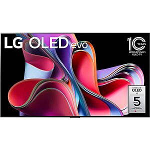 LG G3 65" 4K HDR Smart OLED evo TV - $1846.99 + Tax