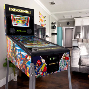 Legends Pinball, Full Size Arcade Machine, Home Arcade, Classic Retro Video Games, 22 Built In Licensed Genre-Defining Pinball Games, Black Hole, Haunted House, Rescue 91 - $399