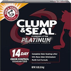 $11.19 /w S&S: 18lb Arm & Hammer Platinum Multi-Cat Complete Clumping Litter