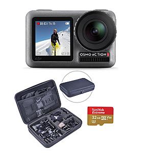 DJI Osmo Action 4K HDR Camera w/ 32GB microSD, Froggi Acc Set & Charging Kit $259 + Free Shipping