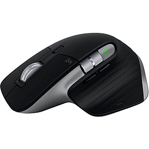 Logitech - MX Master 3S Laser Mouse with Ultrafast Scrolling - Space Gray $89.99