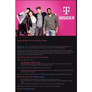 AT&T and Verizon Customers: T-Mobile's 20% Insider Hookup is back, and existing customers can get a $200 rebate on a new 5G phone