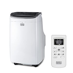 8000 BTU BLACK+DECKER Portable Air Conditioner  (single hose) up to 350 Sq. with Remote Control, White $219.99 (list price $419)+ Free Shipping