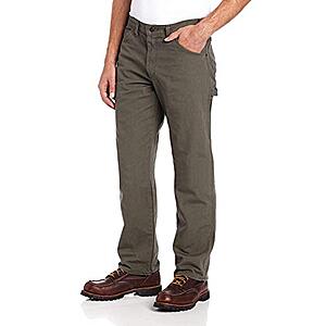 Dickies Men's Relaxed Fit Straight-Leg Duck Carpenter Jeans (Moss Green) $14.75