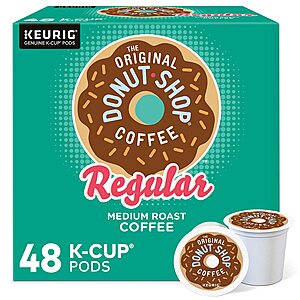 48-Count The Original Donut Shop Regular Keurig Single-Serve K-Cup Pods (Medium Roast Coffee) $15 + Free Shipping w/ Prime or $25+ orders.
